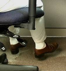 Feet on top chair